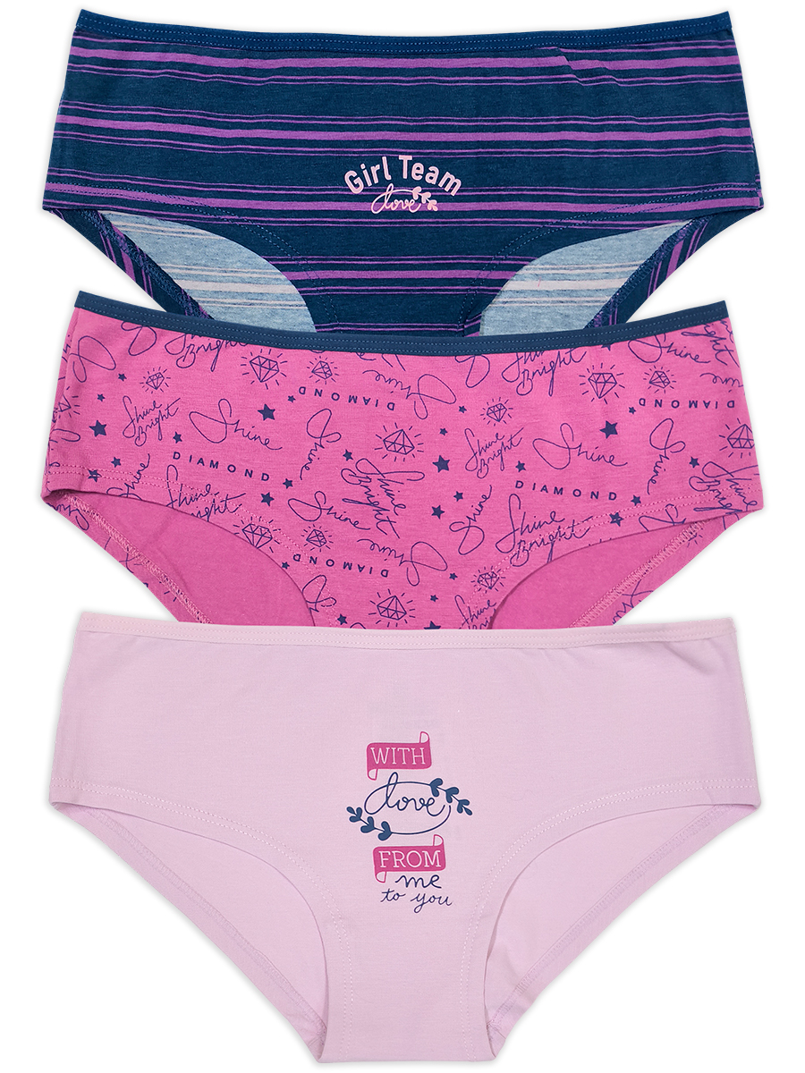 7914 Трусы д/девочек многоцвет (BAYKAR)