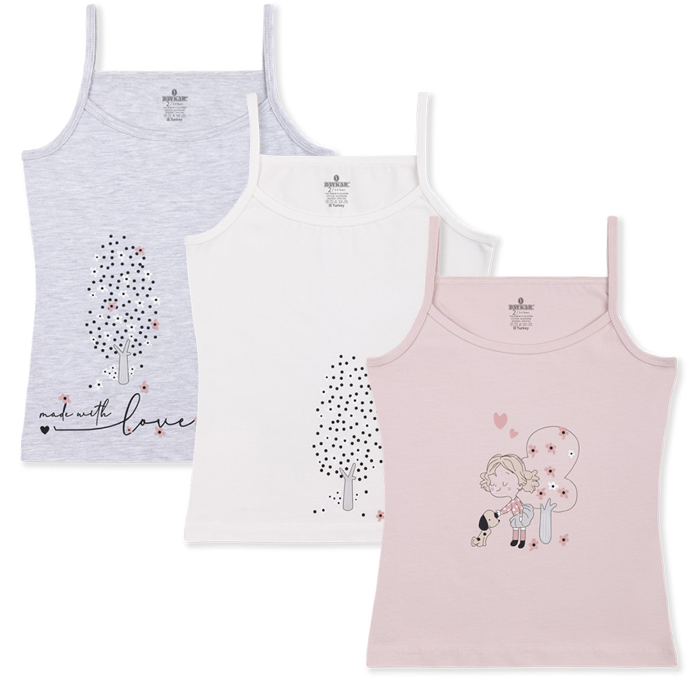 4398 Майка для девочки многоцвет (BAYKAR)