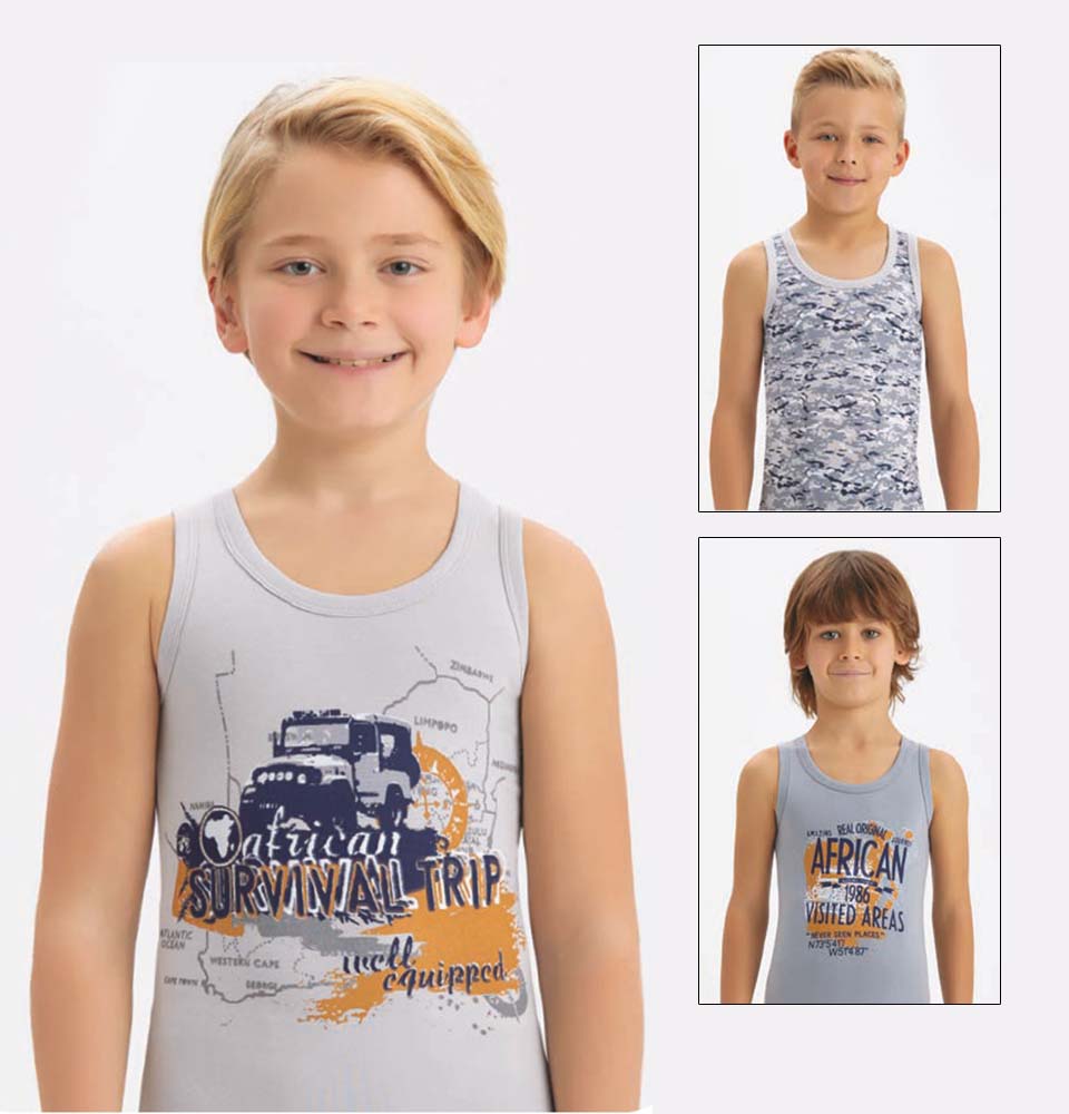 2640 Майка для мальчика многоцвет (BAYKAR)