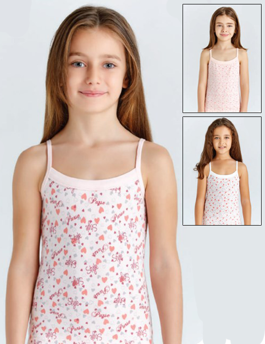 4994 майка для девочек многоцвет (BAYKAR)