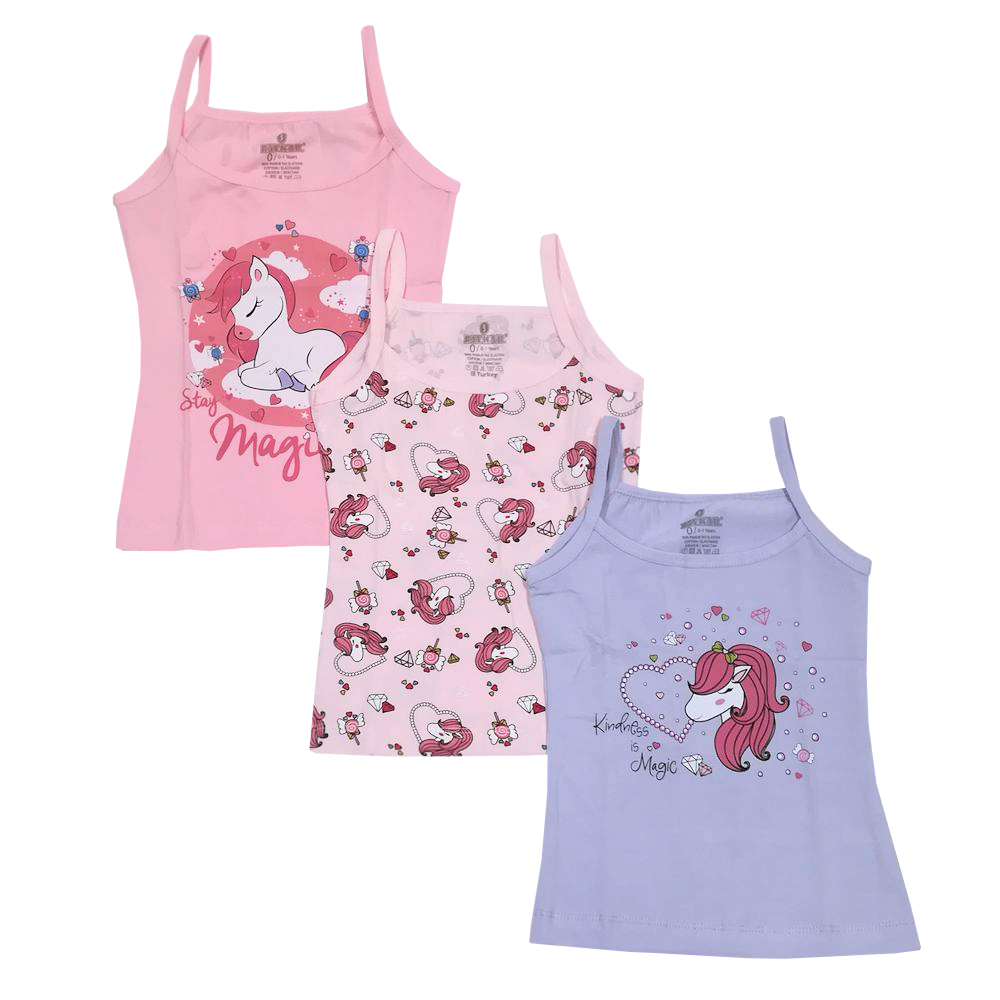 4286 Майка для девочек многоцвет (BAYKAR)