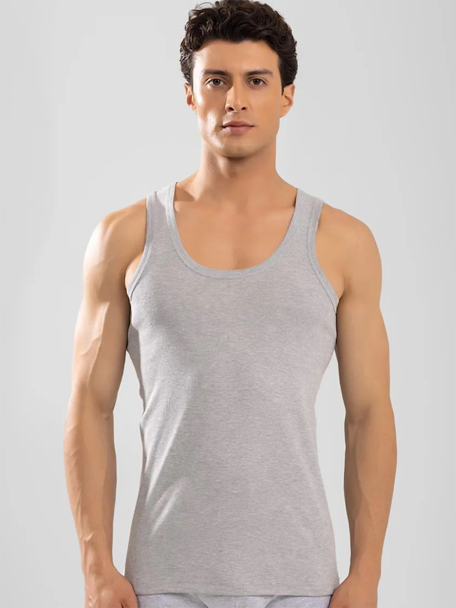 1002-20 Майка мужская серая