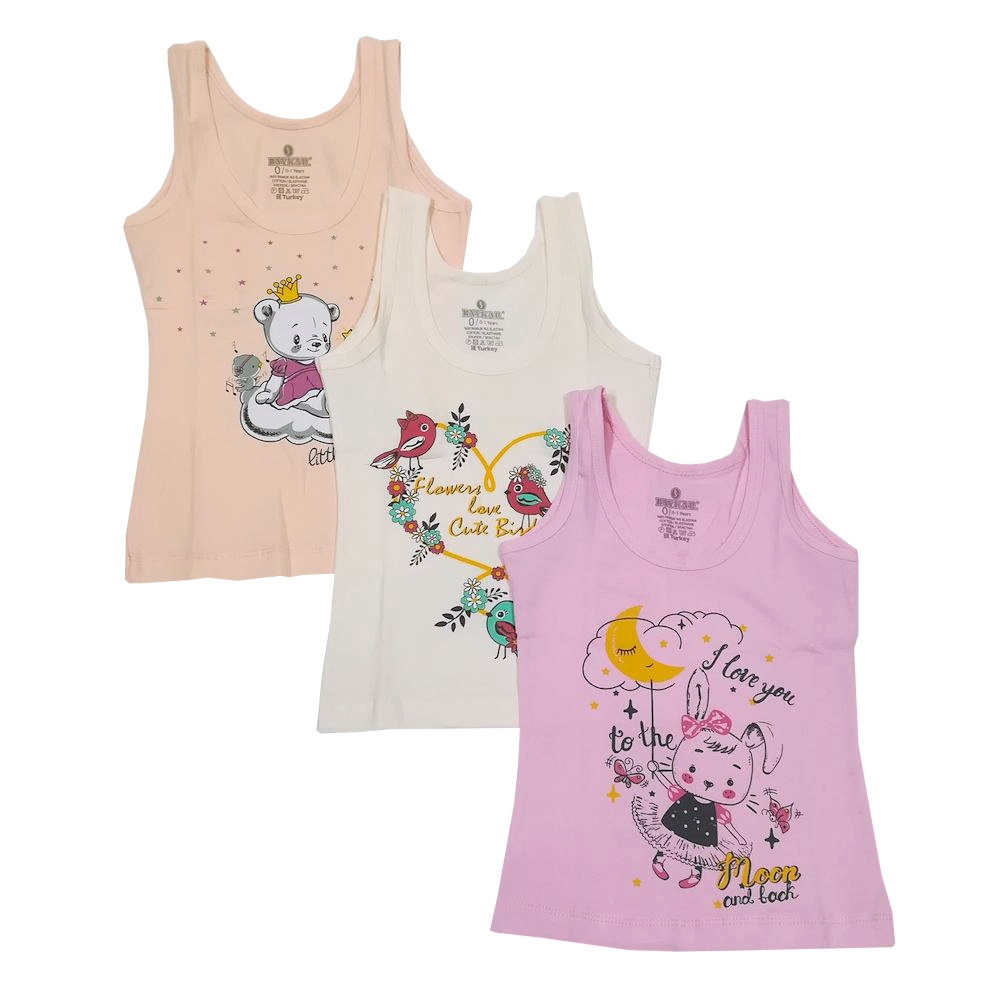 4284 Майка  для девочек многоцвет (BAYKAR)