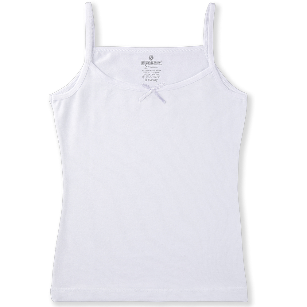 4201-01 Майка для девочки белая (BAYKAR)