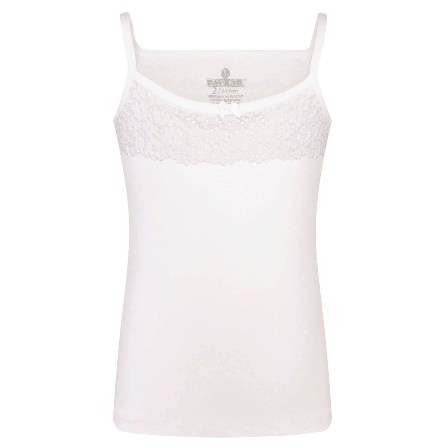 4226-01 Майка для девочек белая (BAYKAR)