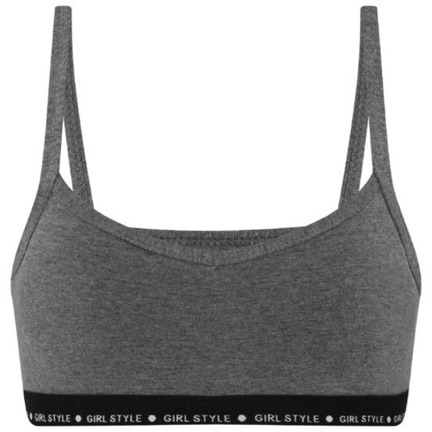 4012-23 Топ для девочки темно-серый (BAYKAR)