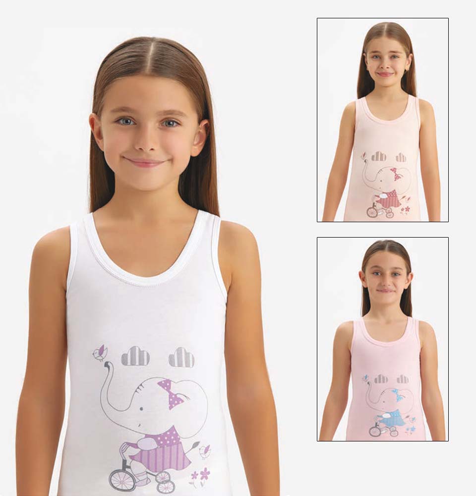 4432 Майка для девочек многоцвет (BAYKAR)