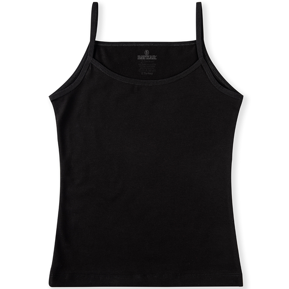 4200-02 Майка для девочки черная (BAYKAR)