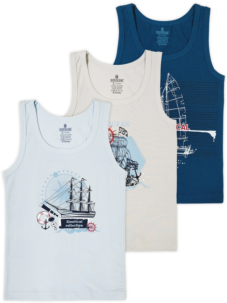 2332 Майка для мальчика многоцвет (BAYKAR)