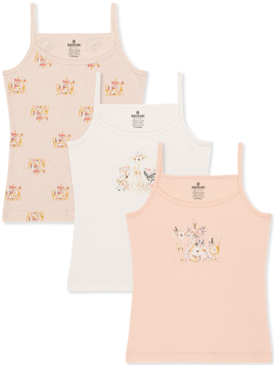 4870 Майка для девочки многоцвет (BAYKAR)