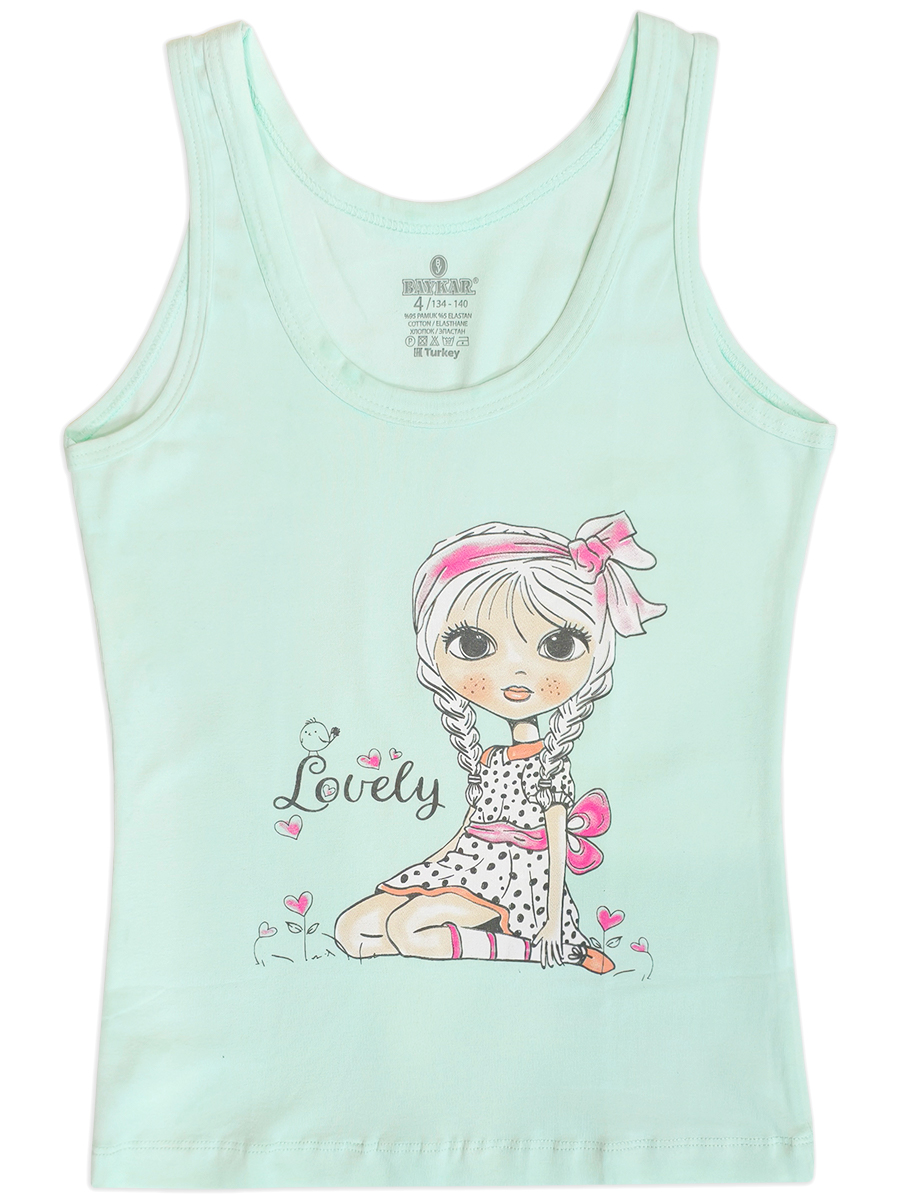 4982 Майка для девочек многоцвет (BAYKAR)