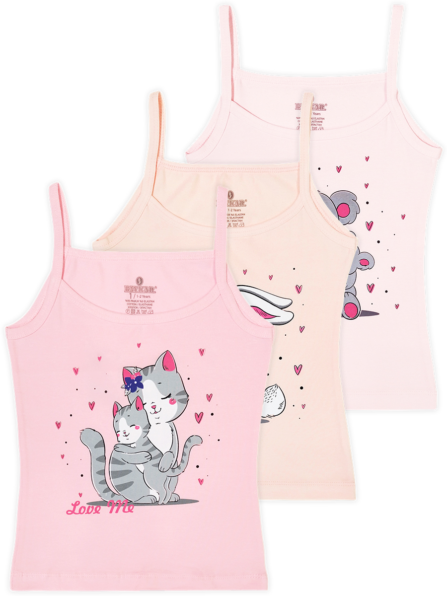 4242 Майка для девочки многоцвет (BAYKAR)