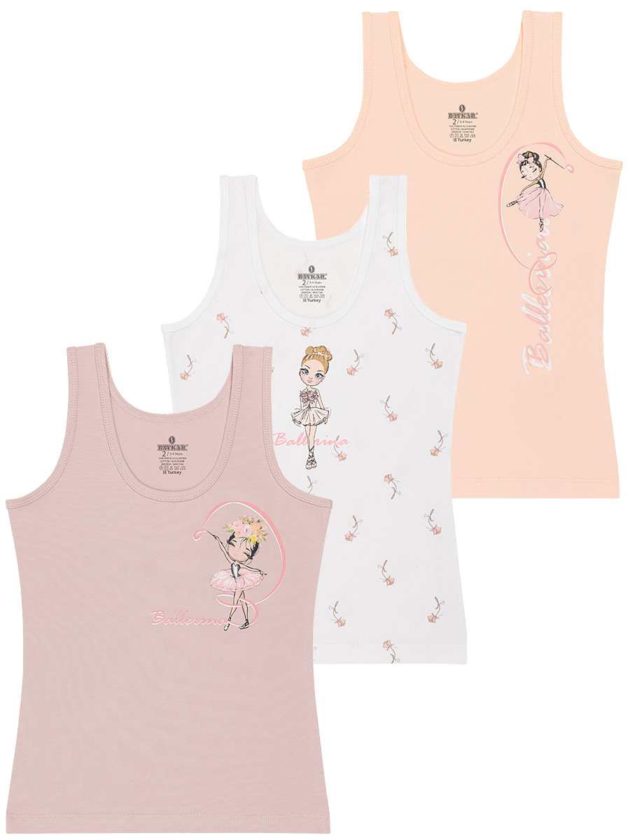 4860 Майка для девочки многоцвет (BAYKAR)