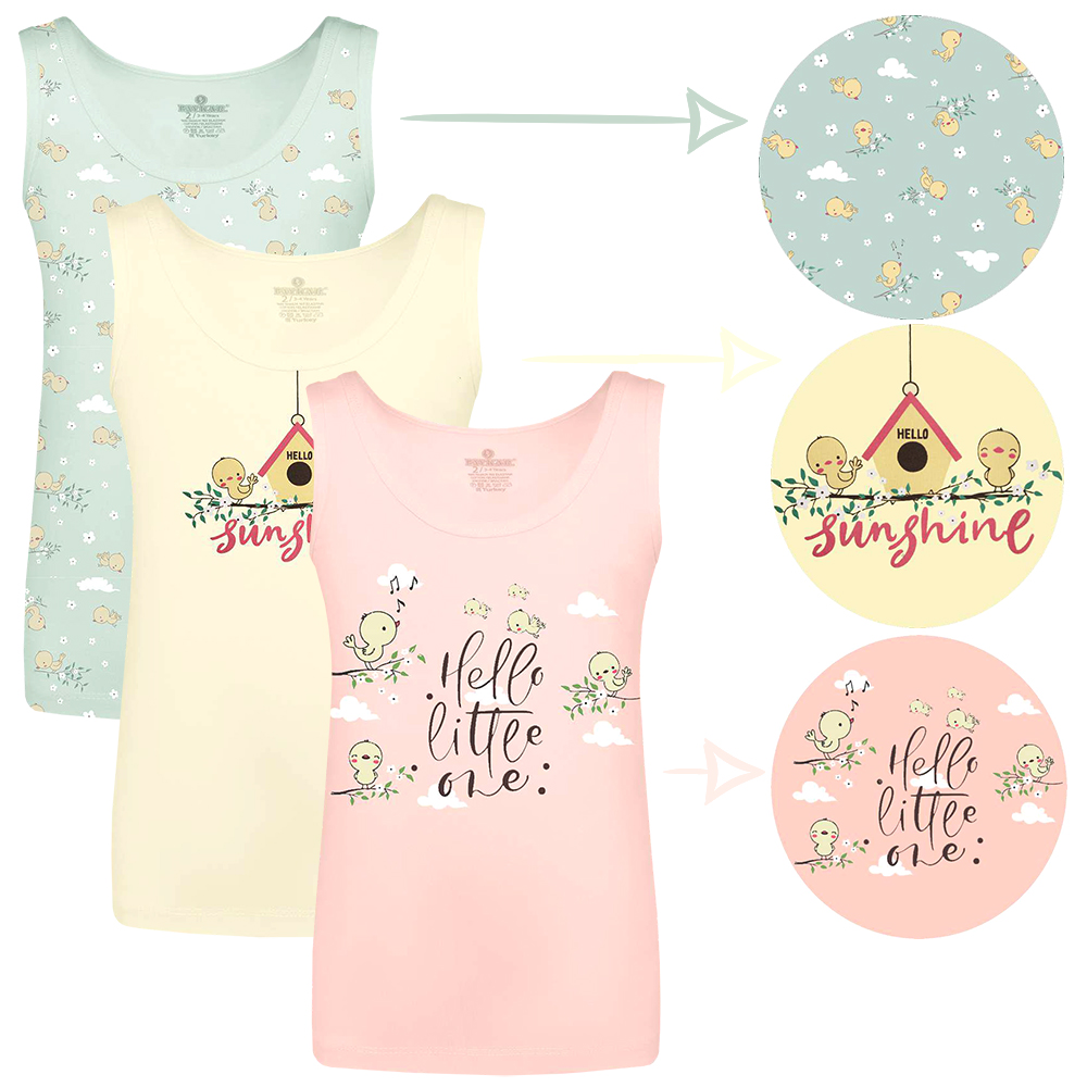 4664 Майка для девочки многоцвет (BAYKAR)