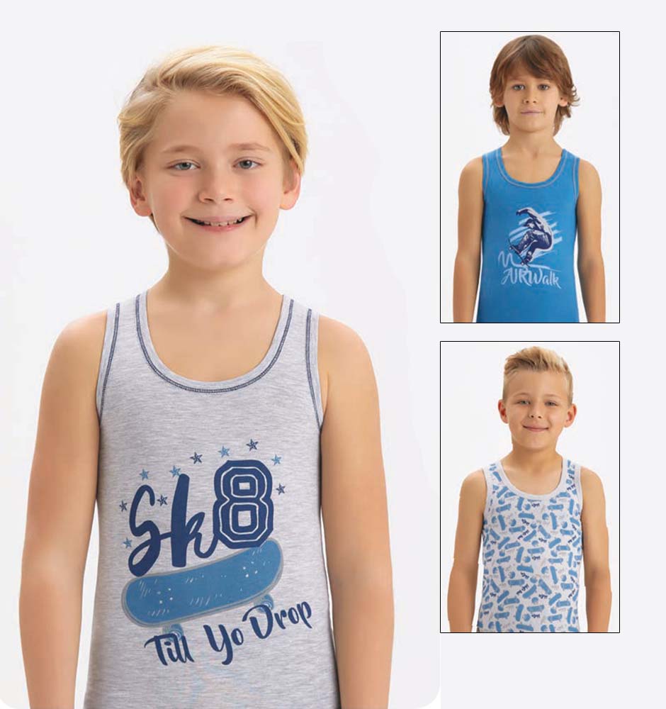 2646 майка для мальчика многоцвет (BAYKAR)