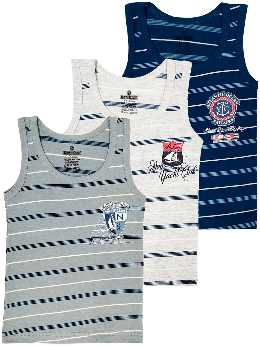 2350 Майка для мальчика многоцвет (BAYKAR)