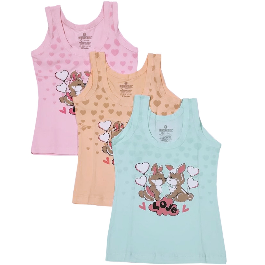 4578 Майка для девочек многоцвет (BAYKAR)