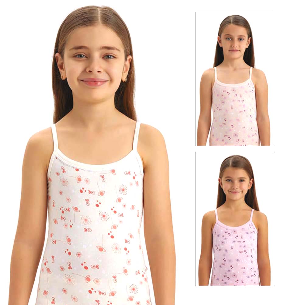 4910 майка для девочек многоцвет (BAYKAR)