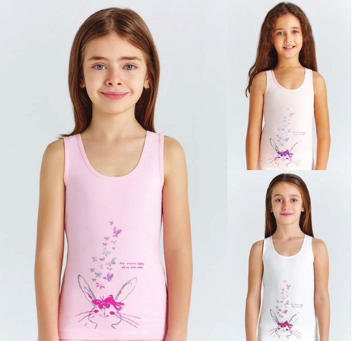 4170 майка для девочек многоцвет (BAYKAR)