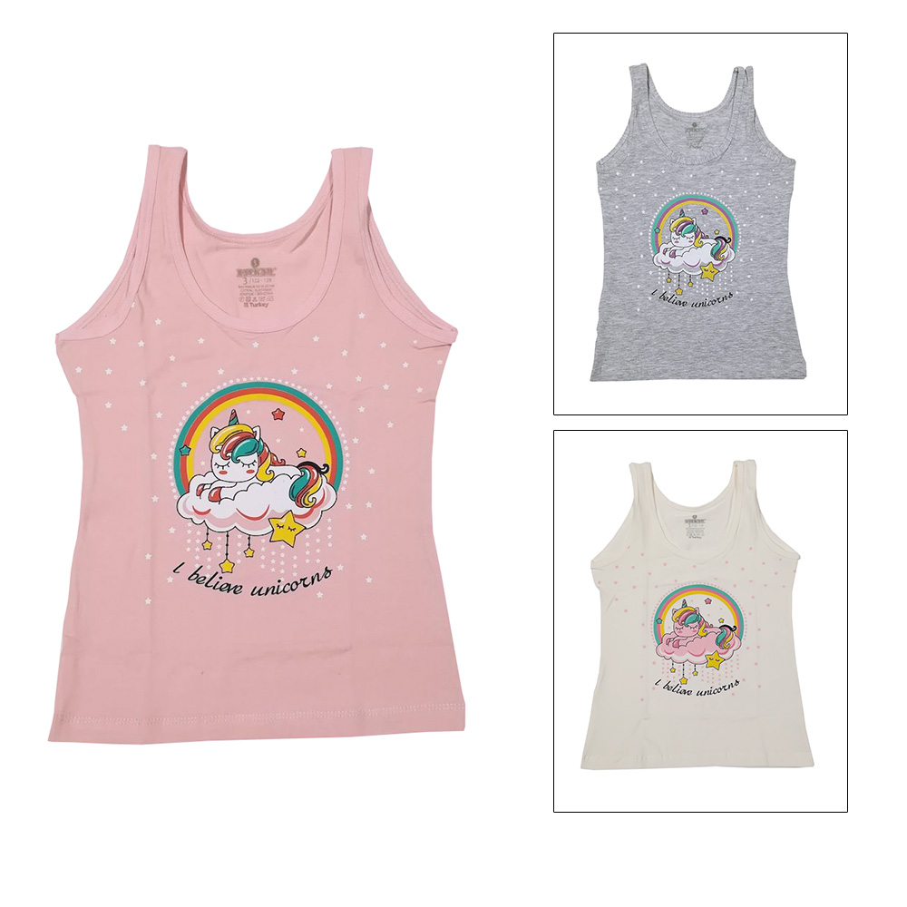 4582 Майка для девочек многоцвет (BAYKAR)