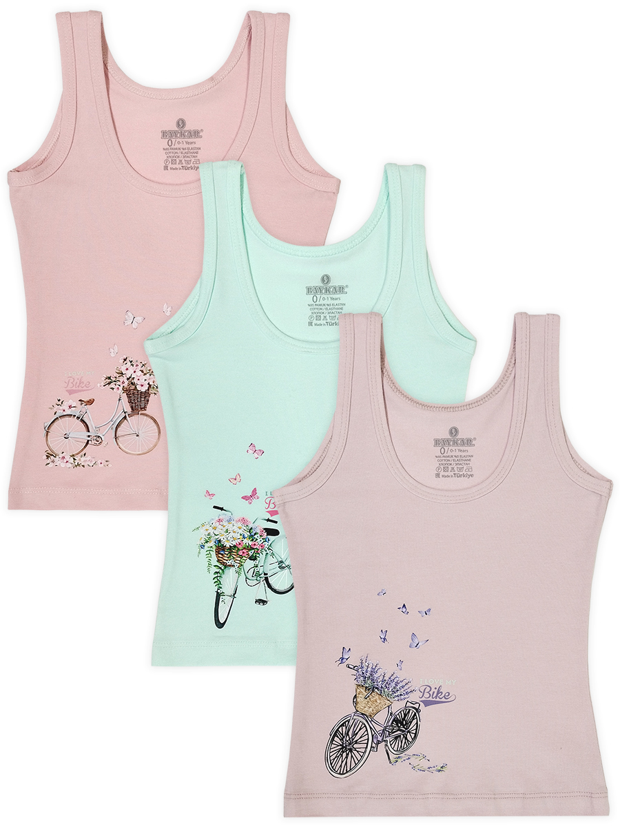 4844 Майка для девочки многоцвет (BAYKAR)