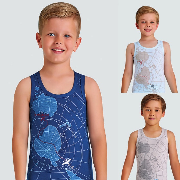 2180 майка для мальчиков многоцвет (BAYKAR)