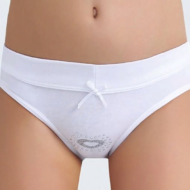 5100-01 Трусы для девочек белые (BAYKAR)