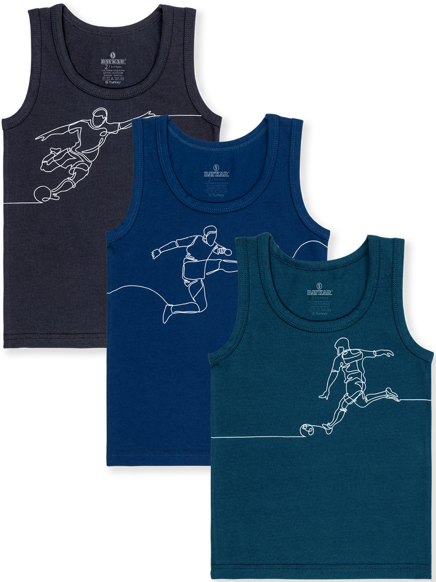 2518 Майка для мальчика многоцвет (BAYKAR)