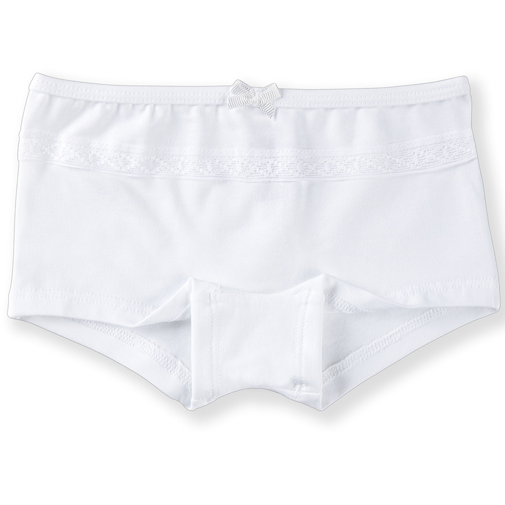 5548-01 Трусы шорты для девочек белый (BAYKAR)