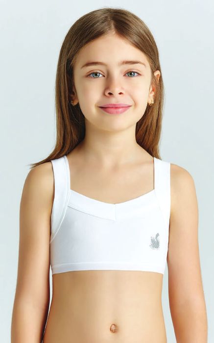 4290-01 Топ для девочек белый (BAYKAR)