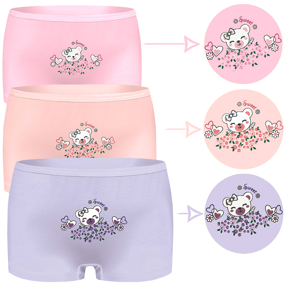 5676 Трусы шорты для девочек многоцвет (BAYKAR)