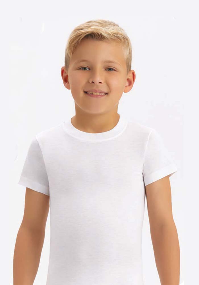 2202-01 Футболка детская белая (BAYKAR)