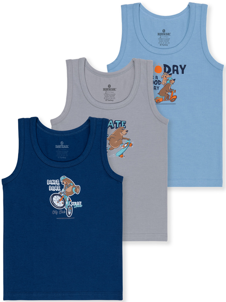 2526 Майка для мальчика многоцвет (BAYKAR)