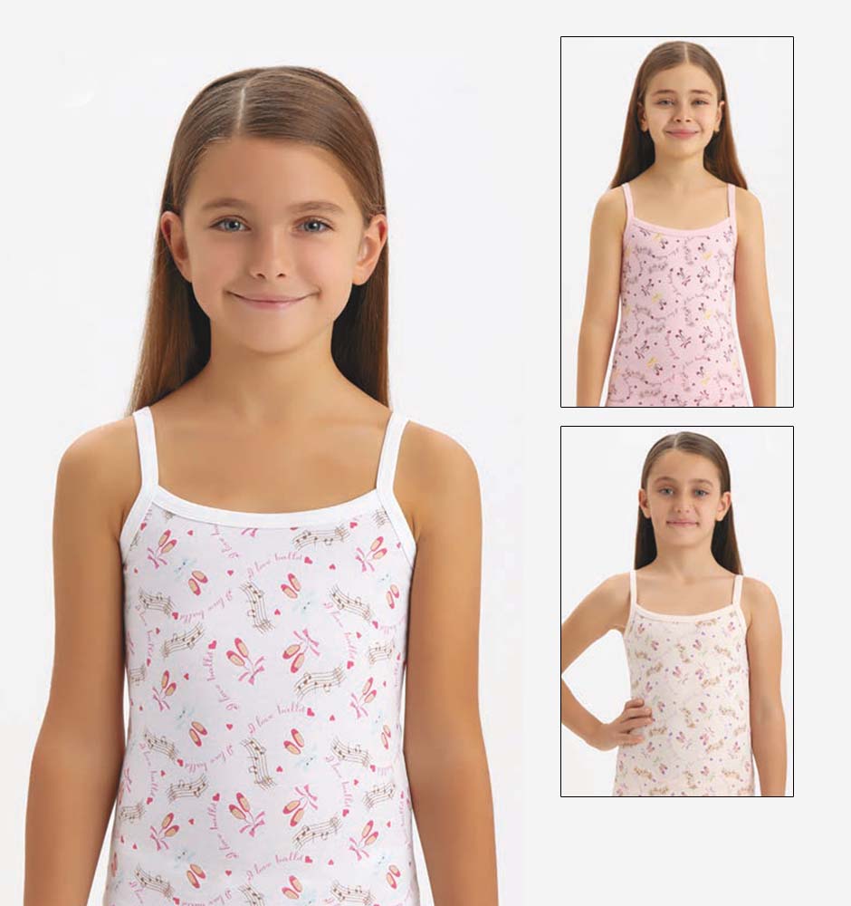 4918 Майка для девочек многоцвет (BAYKAR)