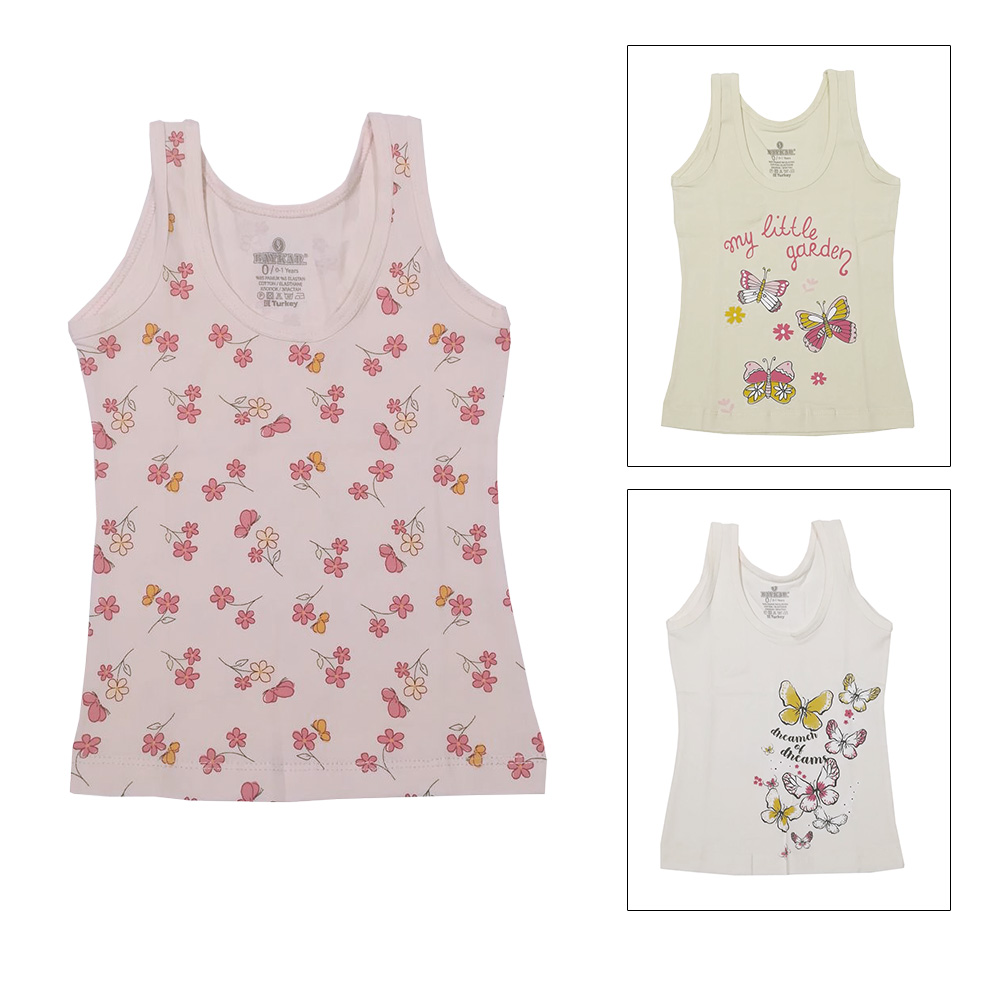 4586 Майка для девочек многоцвет (BAYKAR)