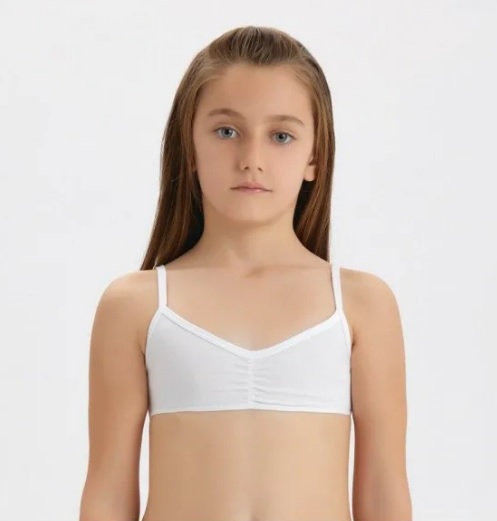 4407-01 Топ для девочек белый (BAYKAR)