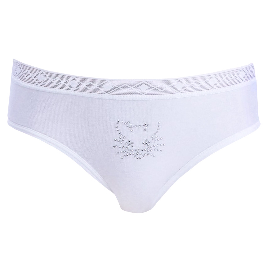 5512-01 Трусы для девочек белые (BAYKAR)