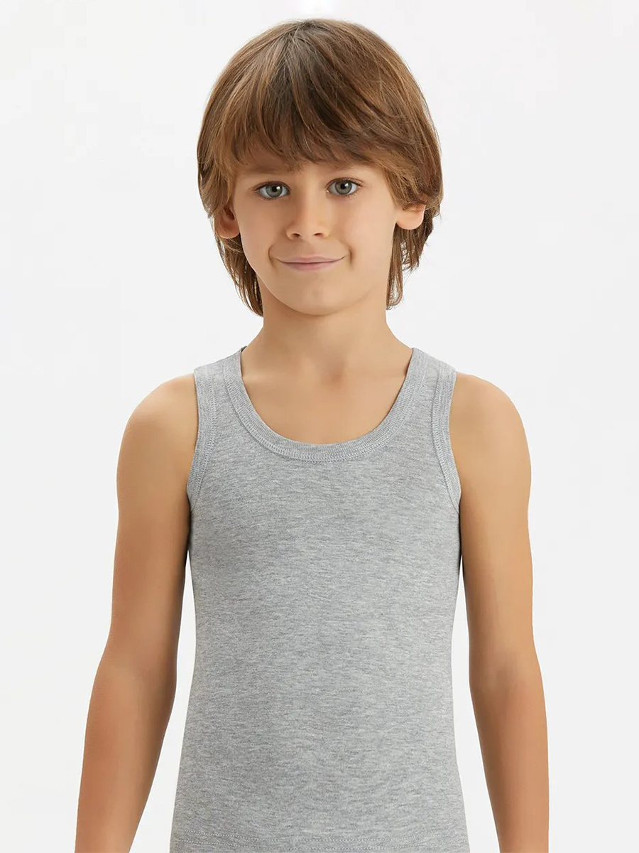 2214-20 Майка для мальчика серая (BAYKAR)