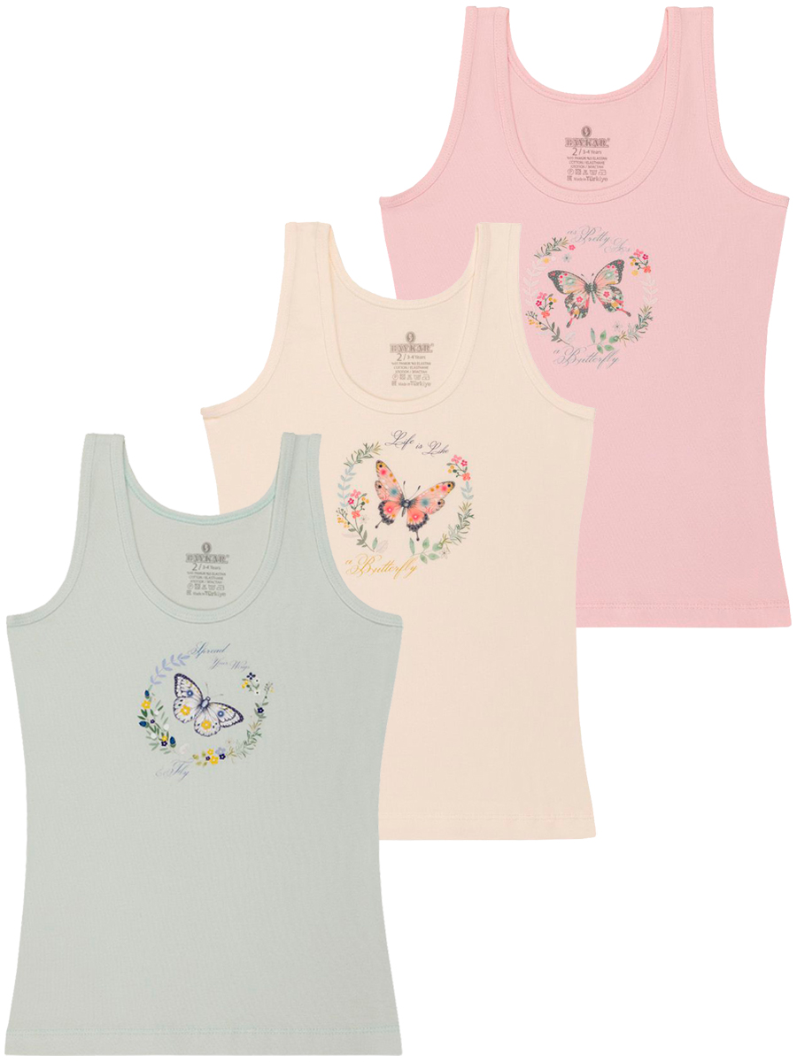 4852 Майка для девочки многоцвет (BAYKAR)