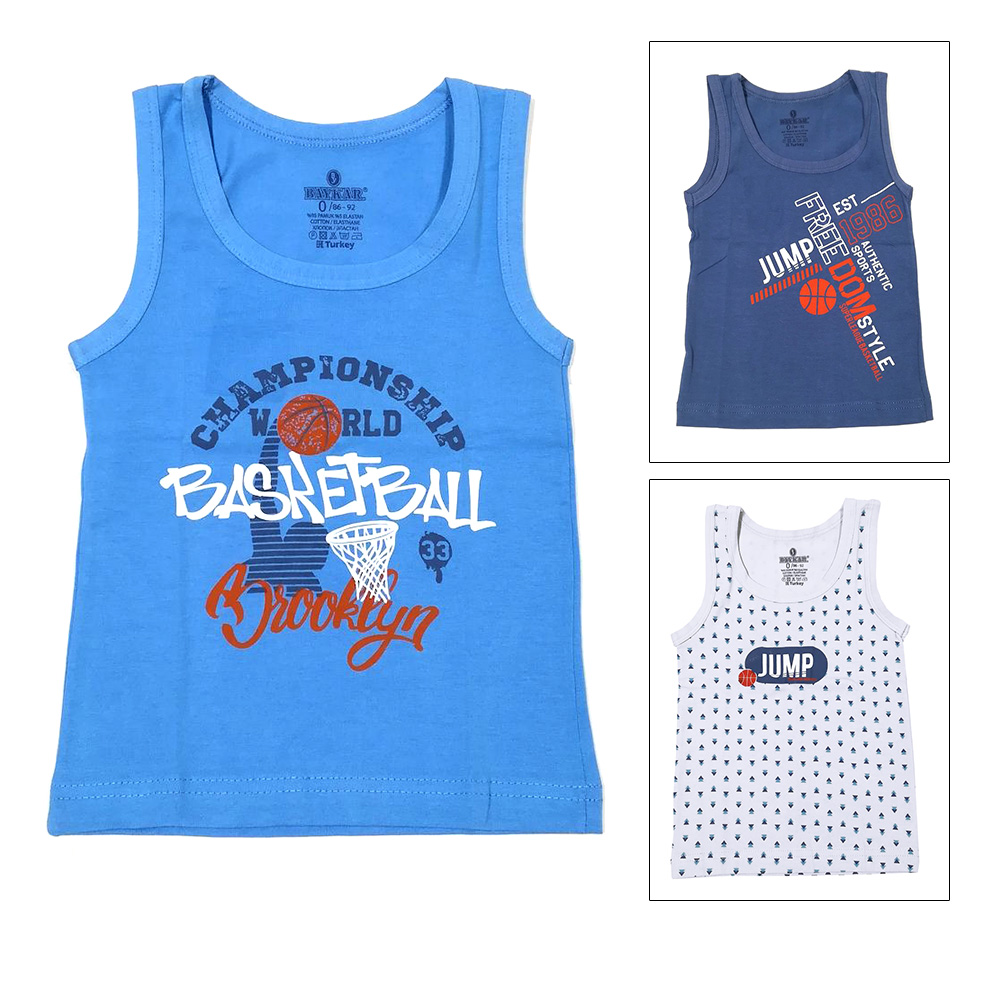 2690 Майка для мальчиков многоцвет (BAYKAR)