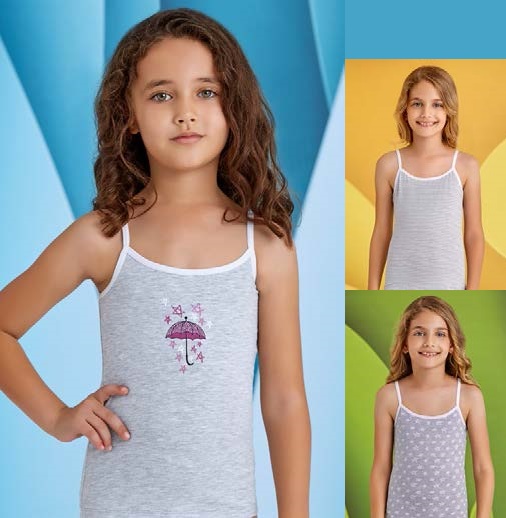 4514 майка для девочек многоцвет (BAYKAR)