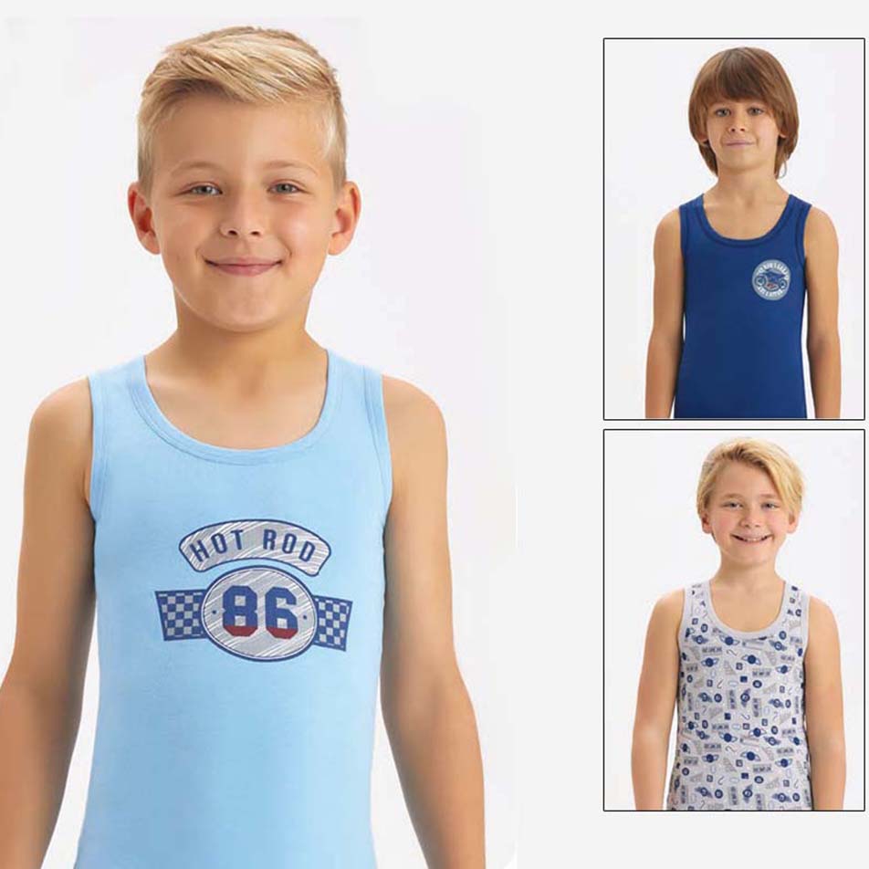 2644 майка для мальчиков многоцвет (BAYKAR)