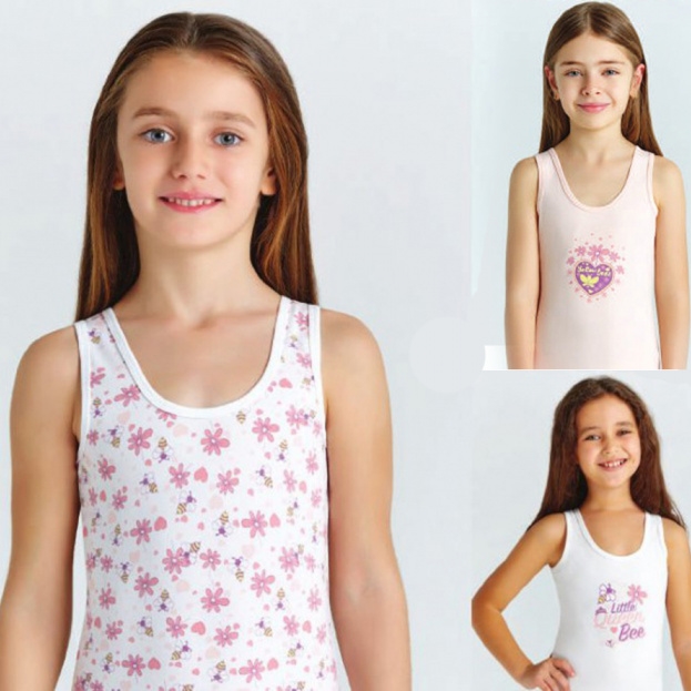 4130 майка для девочек многоцвет (BAYKAR)