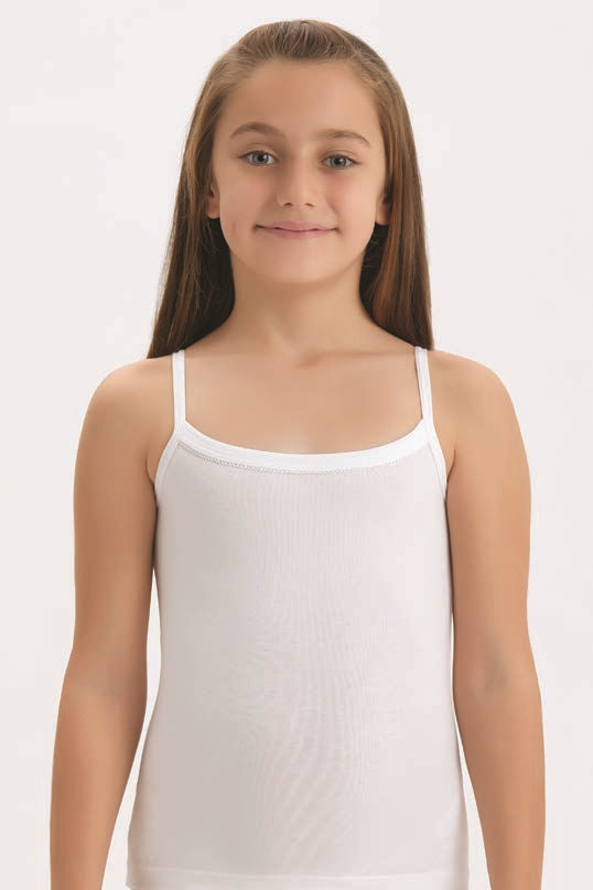 4538-01 Майка для девочки белая (BAYKAR)