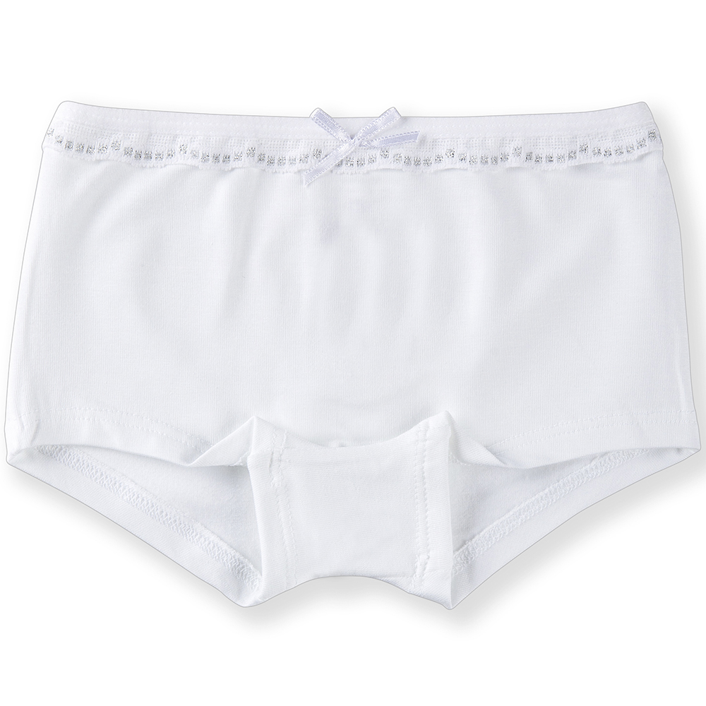 5236-01 Трусы шорты для девочек белые (BAYKAR)