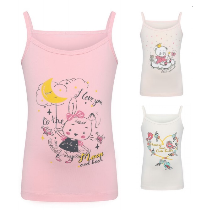 4282 Майка для девочек многоцвет (BAYKAR)