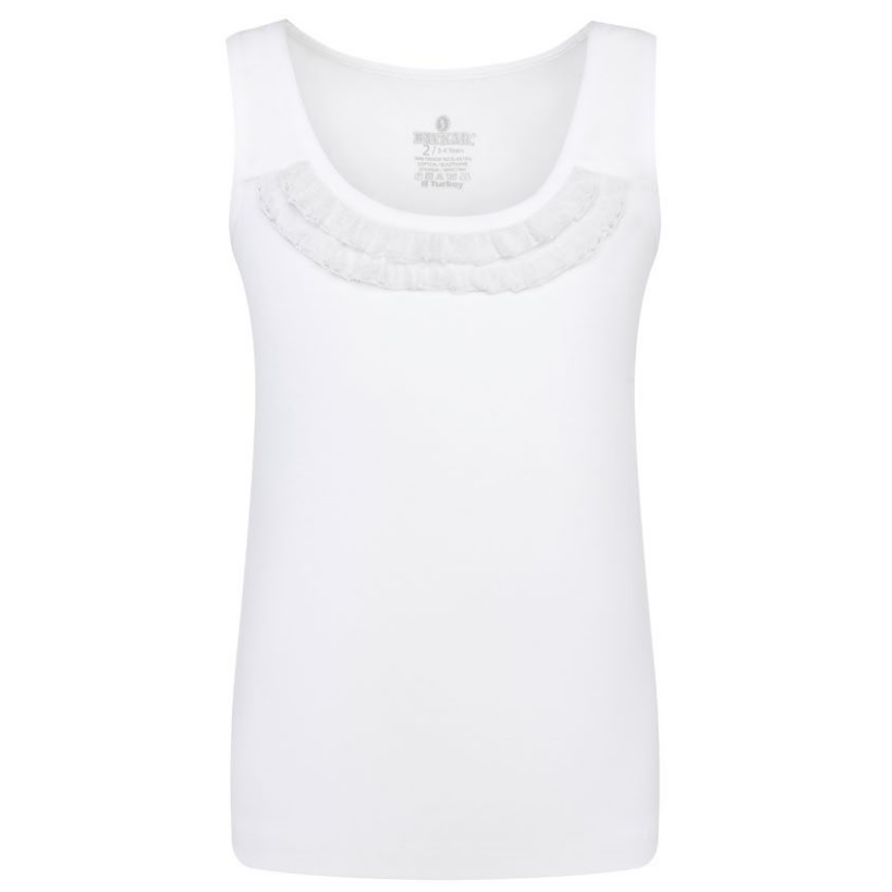 4232-01 Майка для девочки белая (BAYKAR)