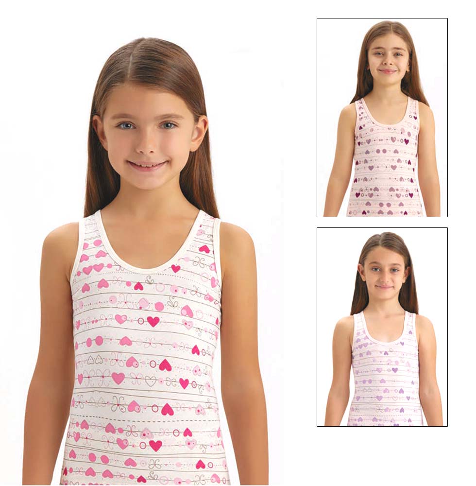 4974 Майка для девочек многоцвет (BAYKAR)