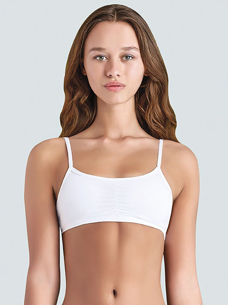 4408-01 Топ для девочки подростковый белый (BAYKAR)