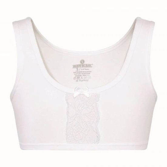 4215-01 Топ для девочки белый (BAYKAR)